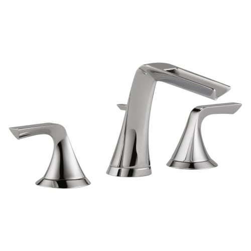 Brizo® 65351LF-PC Sotria™ Widespread Lavatory Faucet, Commercial, 1.5 gpm Flow Rate, 3-15/16 in H Spout, 6 to 16 in Center, Polished Chrome, 2 Handles, Pop-Up Drain, Import