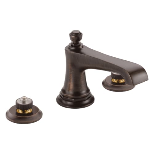 Brizo® 65360LF-RBLHP-ECO Rook™ Widespread Lavatory Faucet, Commercial, 1.2 gpm Flow Rate, 3 in H Spout, 6 to 16 in Center, Venetian Bronze, Pop-Up Drain, Import