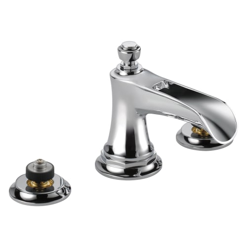 Brizo® 65361LF-PCLHP-ECO Rook™ Widespread Lavatory Faucet, 1.2 gpm, 3 in H Spout, 6 to 16 in Center, Polished Chrome, Pop-Up Drain, Import, Commercial