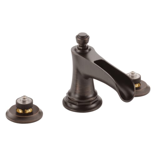 Brizo® 65361LF-RBLHP Rook™ Widespread Lavatory Faucet, Commercial, 1.5 gpm Flow Rate, 3 in H Spout, 6 to 16 in Center, Venetian Bronze, Pop-Up Drain, Import