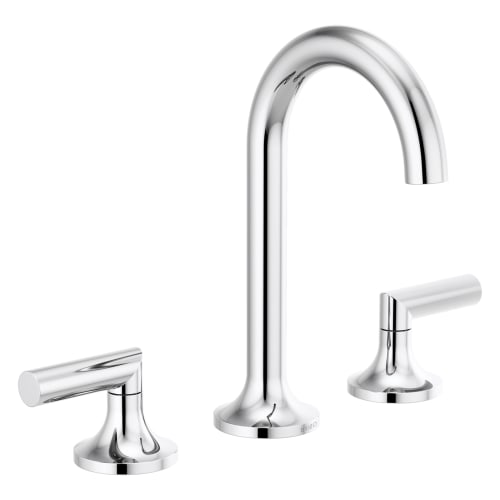 Brizo® 65375LF-PCLHP Odin® Widespread Lavatory Faucet, 1.5 gpm Flow Rate, 6-3/16 in H Spout, 6 to 16 in Center, Polished Chrome, 2 Handles, Import