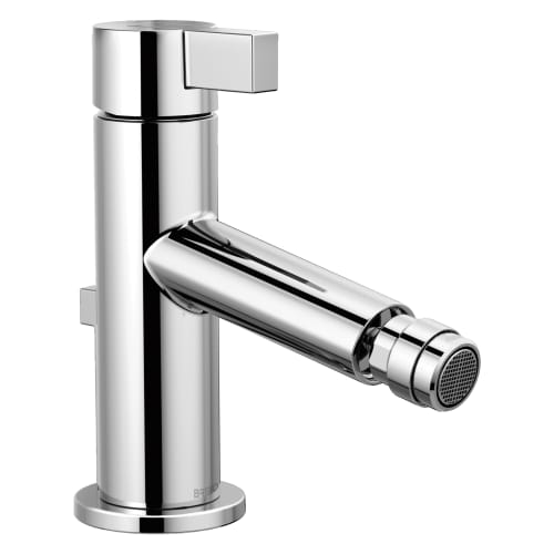 Brizo® 68135-PC Litze® Bidet Faucet, Commercial, 2-1/2 in H Spout, Polished Chrome, 1 Handle, Metal Pop-Up Drain, Import