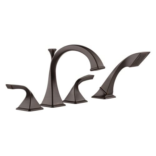 Brizo® T67430-RB Roman Tub Trim, Virage®, 18.5 gpm Flow Rate, 10 to 16 in Center, Venetian Bronze, 2 Handles, Function: Traditional, Import