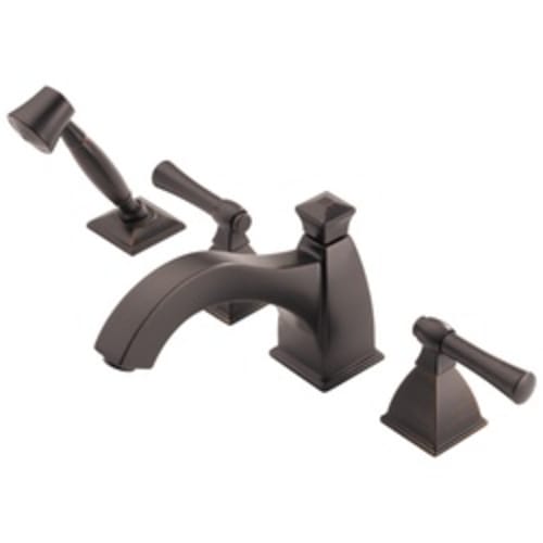 Brizo® T67740-RB Roman Tub Trim, Vesi®, 18.5 gpm Flow Rate, 11 to 16 in Center, Venetian Bronze, 2 Handles, Function: Traditional, Domestic