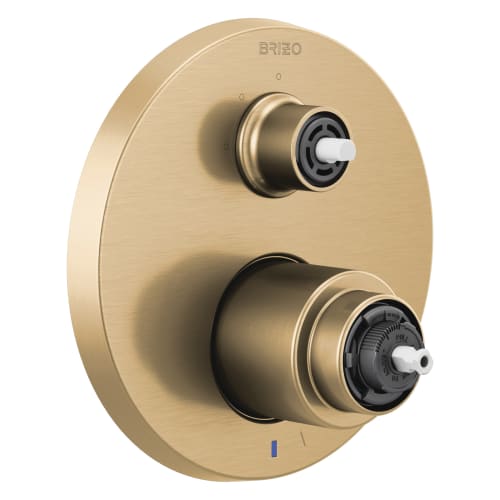 Brizo® T75P535-GLLHP Pressure Balance Valve With Integrated 3-Function Diverter Trim, 5 gpm Valve, Luxe Gold