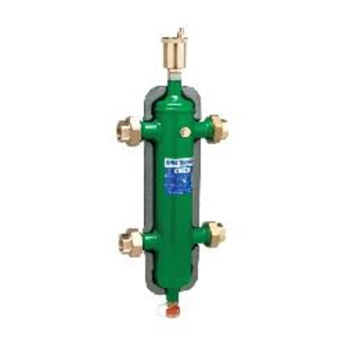 Caleffi 548067A Hydraulic Separator, 1-1/4 in, Female Press Union, 150 psi Working, 32 to 210 deg F, Steel