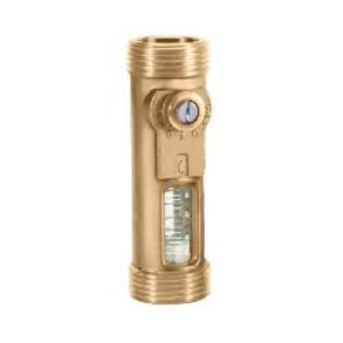 Caleffi NA223529 Direct Inline Balancing Flow Meter, 2 to 8 gpm, +/- 10 %, Brass