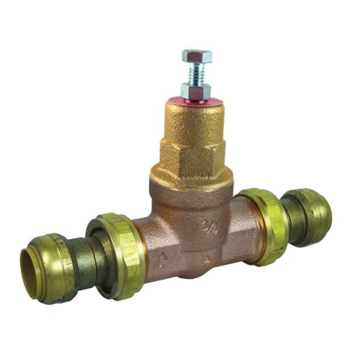 Cash Acme® 25847-0045 EB-45 Pressure Regulating Valve, 1-1/4 in Nominal, Double Union End Style, 10 to 70 psi Pressure, Bronze Body, Domestic