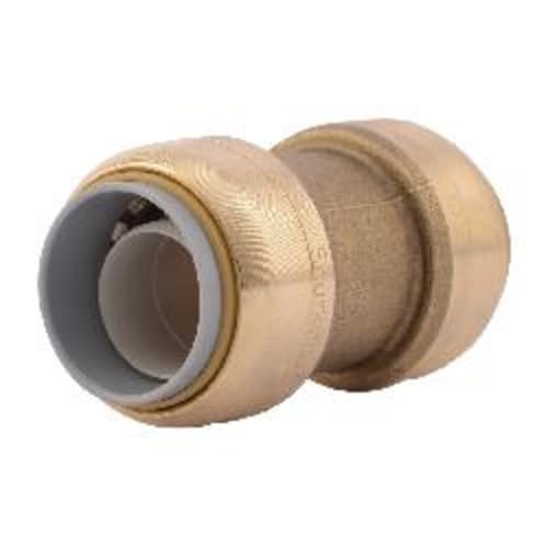 Sharkbite® U4016LF Transition Coupling, 3/4 in Nominal, Push-Fit End Style, Brass, Import