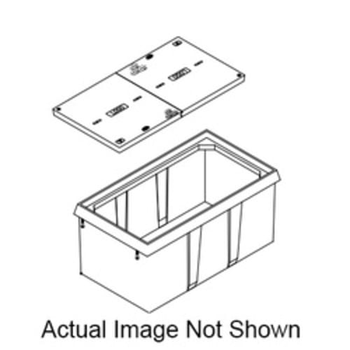 CDR™ B03111812A Straight Wall Meter Box Without Bolt and Mouse Hole, 18 in L x 11 in W x 12 in D, Polymer Concrete