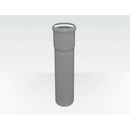 Centrotherm Eco Systems InnoFlue® ISVL0210 Single Wall Rigid Vent Length, Polypropylene, 2 in ID x 3 in OD Dia x 124.2 in L, Gray, Domestic