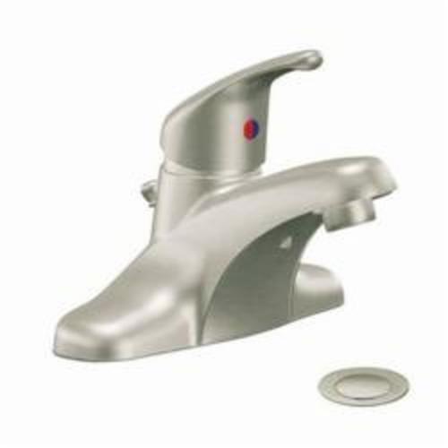 CFG CA40711BN Cornerstone™ Centerset Bathroom Faucet, Brushed Nickel, 1 Handles, 50/50 Pop-Up Drain, 1.2 gpm Flow Rate