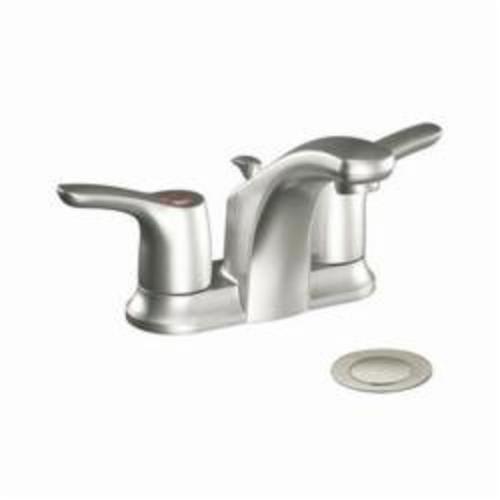 CFG CA42211BN Baystone™ Centerset Bathroom Faucet, Brushed Nickel, 2 Handles, 50/50 Pop-Up Drain, 1.2 gpm Flow Rate