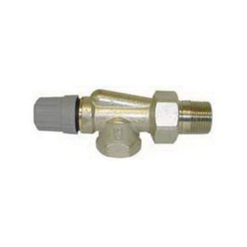 Danfoss 013G8018 RA 2000 Side Mount Angle Thermostatic Radiator Valve, 3/4 in, FNPT x MNPT, 145 psi (Static)/232 psi (Test), Brass