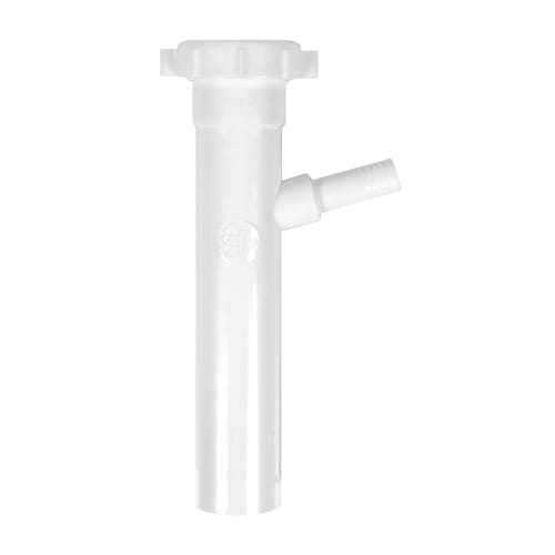 Dearborn® PP9816 Tubular Branch Tailpiece, 1-1/2 in, 8 in L, Slip Joint Connection, Polypropylene Plastic, Domestic