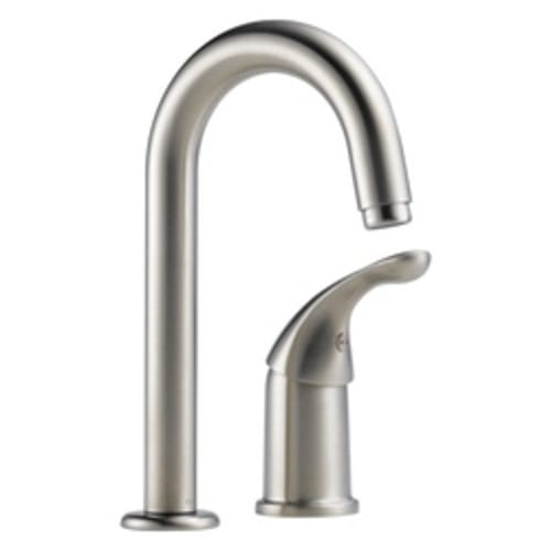 DELTA® 1903-SS-DST Classic Bar/Prep Faucet, 1.5 gpm, 1 Handle, Stainless Steel, Domestic