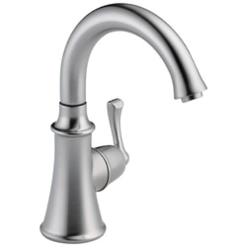 DELTA® 1914-AR-DST Traditional Beverage Faucet, 1.5 gpm, 1 Handle, Arctic™ Stainless Steel, Domestic