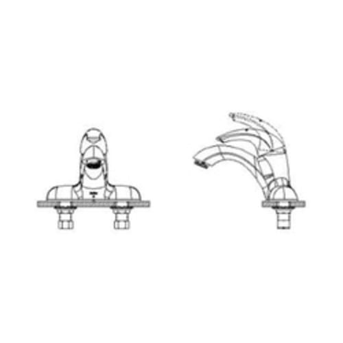 DELTA® 22C101 Centerset Lavatory Faucet, TECK®, Polished Chrome, 1 Handles, 1.5 gpm Flow Rate