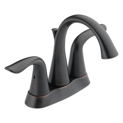 DELTA® 2538-RBTP-DST Tract-Pack™ Lahara® Centerset Lavatory Faucet, Venetian Bronze, 2 Handles, 50/50 Pop-Up Drain, 1.2 gpm Flow Rate