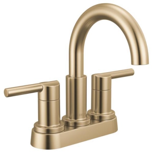 DELTA® 25749LF-CZ Nicoli™ Two Handle Bathroom Faucet, Champagne Bronze, 2 Handles, Push Pop-Up Drain, 1.2 gpm Flow Rate