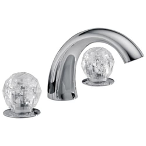 DELTA® 2705 Classic Garden Tub Trim, 2 gpm Flow Rate, 10 in Center, Polished Chrome, 2 Handles, Function: Traditional, Domestic