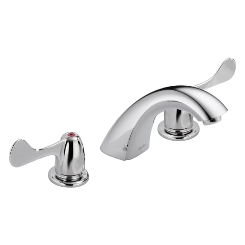 DELTA® 3549LF-WFLGHDF HDF® Widespread Lavatory Faucet, 1.5 gpm, 2-3/8 in H Spout, 6 to 16 in Center, Polished Chrome, 2 Handles, Import, Commercial