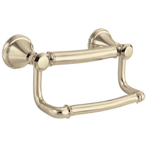 DELTA® 41350-PN Decor Assist™ Traditional Toilet Tissue Holder With Assist Bar, 300 lb Capacity, 4-5/16 in H, Zinc, Polished Nickel, Import