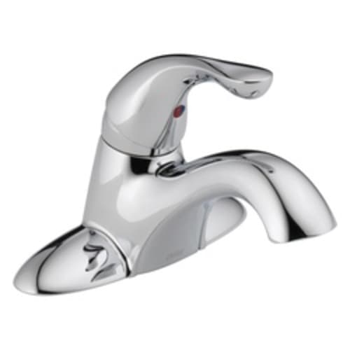 DELTA® 501-DST Classic Centerset Lavatory Faucet Without Drain, 1.2 gpm, 1-11/16 in H Spout, 4 in Center, 1 Handle, Chrome Plated, Commercial