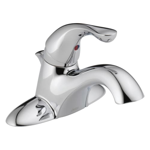 DELTA® 520-HGM-DST Classic Centerset Lavatory Faucet, Polished Chrome, 1 Handles, 50/50 Pop-Up Drain, 0.5 gpm Flow Rate