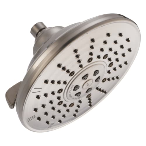 DELTA® 52680-SS Universal Raincan Shower Head, 2.5 gpm Flow Rate, 3 Sprays, 8-5/32 x 4-11/16 in Head, Import