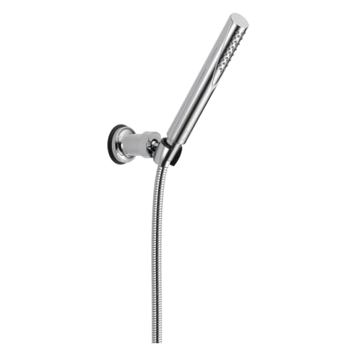 DELTA® 55085 Premium Wall Mount Hand Shower, Compel®, 1 Shower Head, 2 gpm, 60 to 82 in L Hose, 1/2-14 Male NPSM Connection, Polished Chrome, Import