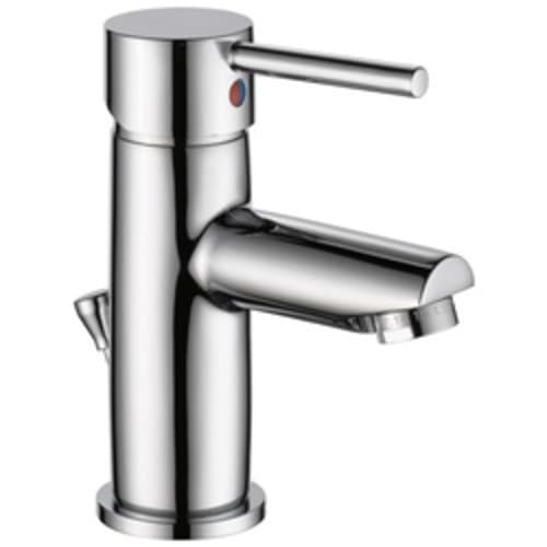 DELTA® 559LF-PP Project-Pack Modern™ Lavatory Faucet, 1.2 gpm, 2-5/8 in H Spout, 1 Handle, 50/50 Pop-Up Drain, 1/3 Faucet Holes, Chrome Plated, Import, Commercial