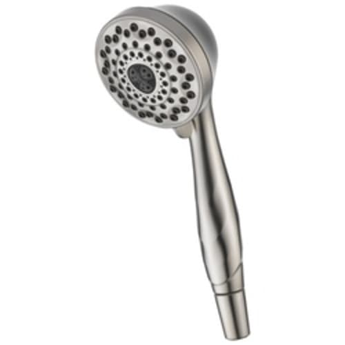 DELTA® 59426-SS-PK Premium Hand Shower, (7) 3-13/16 in Dia Shower Head, 2 gpm, 1/2 in IPS, Stainless Steel, Import