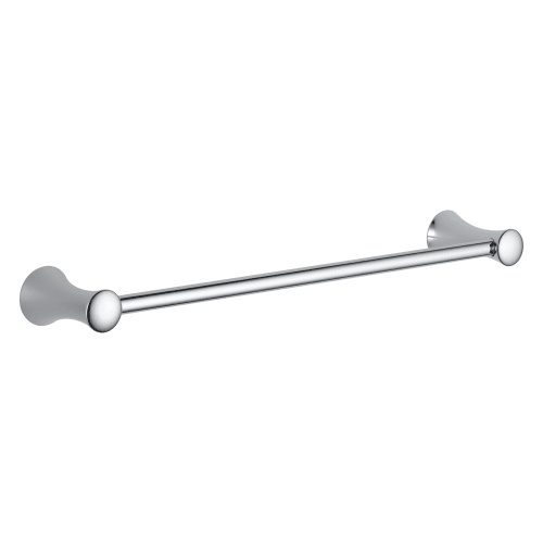 DELTA® 73818 Lahara® Towel Bar, 18 in L Bar, 3-3/4 in OAD x 2 in OAH, Brass, Polished Chrome, Import