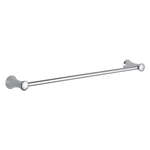 DELTA® 73824 Lahara® Towel Bar, 24 in L Bar, 3-3/4 in OAD x 2 in OAH, Brass, Polished Chrome, Import