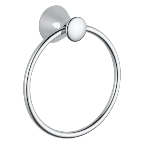 DELTA® 73846 Lahara® Towel Ring, 7-7/16 in Ring, 2-9/32 in OAD x 8-3/16 in OAH, Brass, Polished Chrome, Import