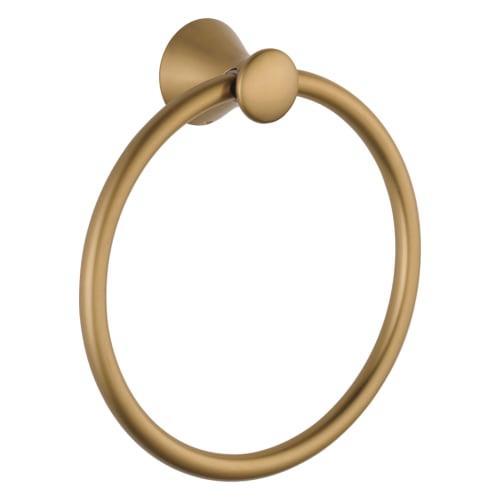 DELTA® 73846-CZ Lahara® Towel Ring, 7-7/16 in Ring, 2-9/32 in OAD x 8-3/16 in OAH, Brass, Brilliance® Champagne Bronze, Import