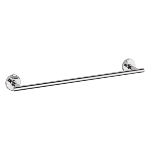 DELTA® 75918 Trinsic® Towel Bar, 18 in L Bar, 3-5/16 in OAD x 1-1/8 in OAH, Brass, Polished Chrome, Import