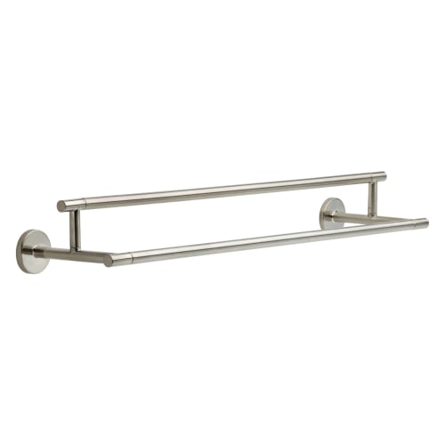DELTA® 75925-SS Trinsic® Double Towel Bar, 24 in L Bar, 6-3/8 in OAD x 3-15/16 in OAH, Brass, Stainless Steel, Import