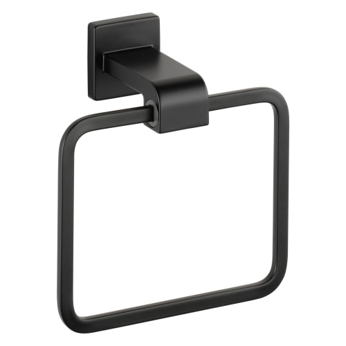 DELTA® 77546-BL Ara® Towel Ring, 3/8 x 1/4 in Ring, 3-1/2 in OAD x 7-1/4 in OAH, Zinc, Matte Black, Import