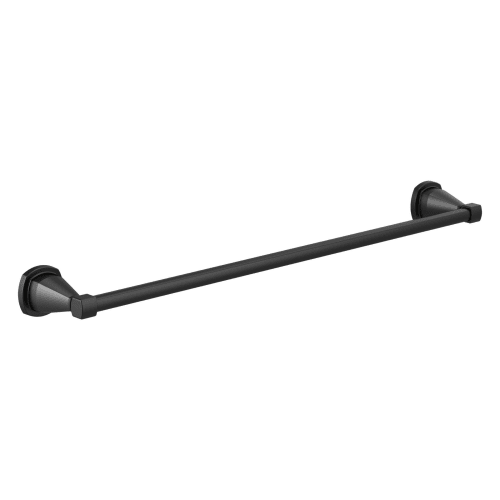 DELTA® 77624-BL Towel Bar, Stryke™, 24 in L Bar, 3-3/8 in OAD x 2-1/8 in OAH, Zinc, Import