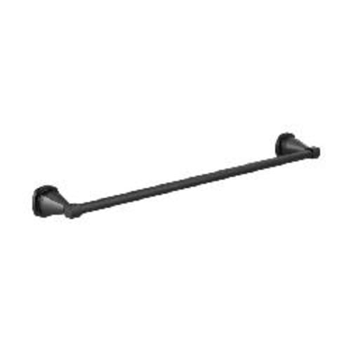 DELTA® 77624-BL Towel Bar, Stryke™, 24 in L Bar, 3-3/8 in OAD x 2-1/8 in OAH, Zinc, Import