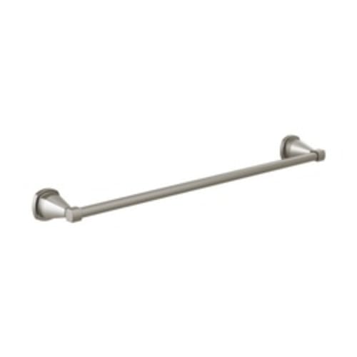 DELTA® 77624-SS Towel Bar, Stryke™, 24 in L Bar, 3-3/8 in OAD x 2-1/8 in OAH, Zinc, Import