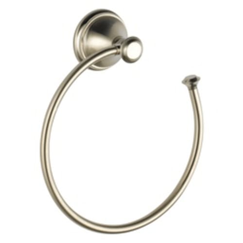 DELTA® 79746-SS Cassidy™ Towel Holder, 7 in Dia Ring, 2-5/8 in OAD x 8-1/4 in OAH, Brass