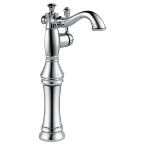 DELTA® 797LF Vessel Lavatory Faucet, Cassidy™, Commercial, 1.2 gpm Flow Rate, 9-31/32 in H Spout, 1 Handles, 1 Faucet Holes, Polished Chrome, Function: Traditional
