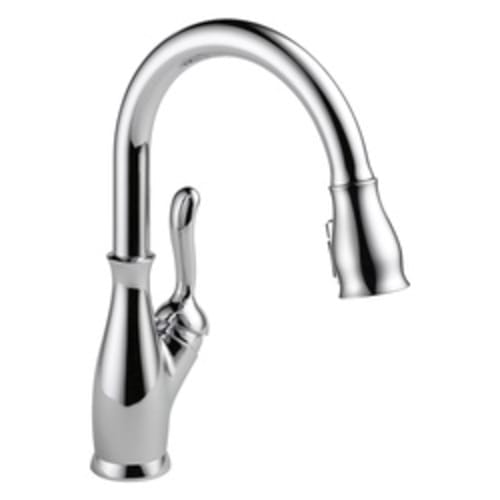 DELTA® 9178-DST Leland® Kitchen Faucet, 1.8 gpm, 1/3 Faucet Holes, Chrome Plated, 1 Handle, Domestic, Commercial