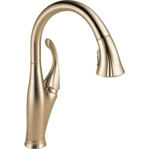 DELTA® 9192-CZ-DST Addison™ Kitchen Faucet, 1.5 gpm Flow Rate, Champagne Bronze, 1 Handles, 1 Faucet Holes, Function: Traditional, Domestic, Commercial