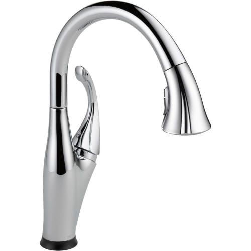 DELTA® 9192T-DST Addison™ Kitchen Faucet, 1.5 gpm Flow Rate, Polished Chrome, 1 Handles, 1 Faucet Holes, Function: Traditional, Domestic, Commercial