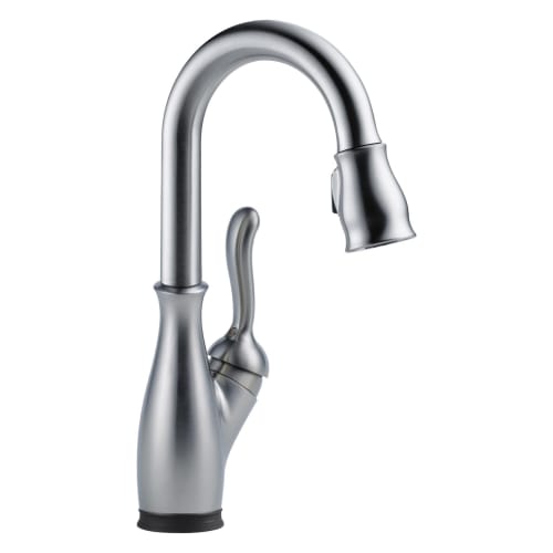 DELTA® 9678T-AR-DST Leland® Kitchen Faucet, 1.8 gpm Flow Rate, Arctic™ Stainless Steel, 1 Handles, 1 Faucet Holes, Function: Traditional, Domestic, Commercial