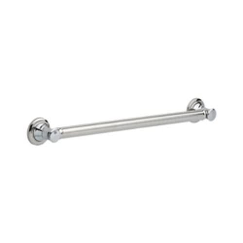 DELTA® 41624 Traditional Decorative Grab Bar, 24 in L x 3 in W x 3 in H, Brass, Chrome Plated, Import